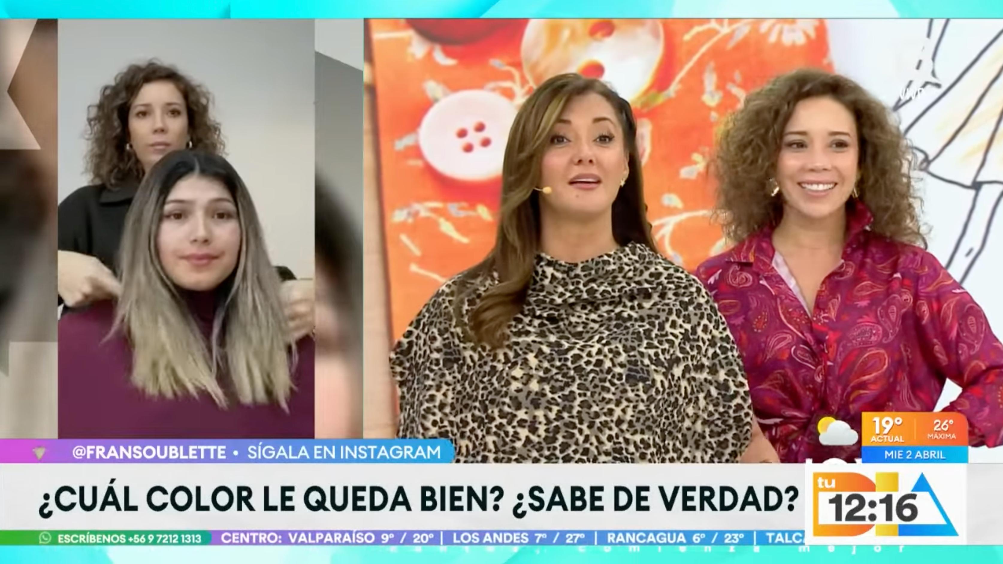 Fran y Priscilla Vargas en pantalla