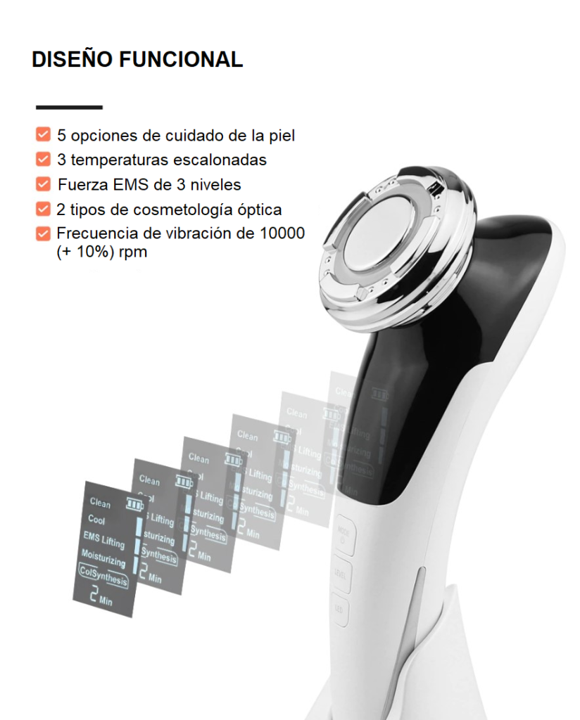 Masajeador Facial Con Luz Led - Imagen 7